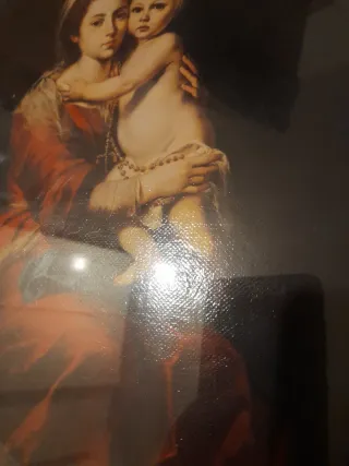 Cuadro religioso madera