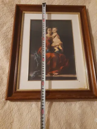 Cuadro religioso madera