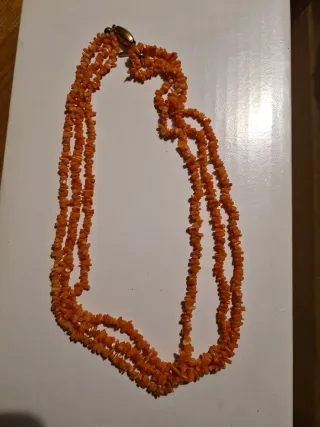 Collana corallo arancione