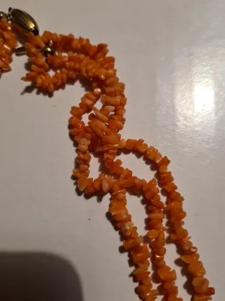 Collana corallo arancione