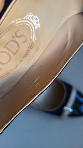 Tod's Scarpe Donna N.38 Blu/Beige