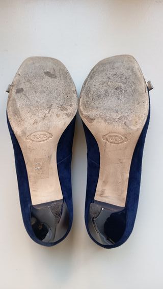 Tod's Scarpe Donna N.38 Blu/Beige