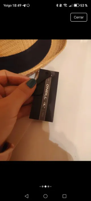 Sombrero Panama O'Neill Marrón y Negro