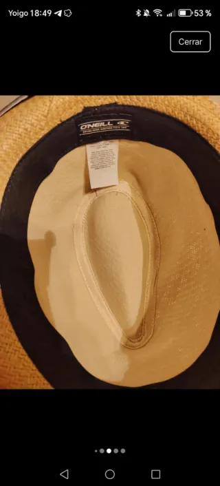 Sombrero Panama O'Neill Marrón y Negro