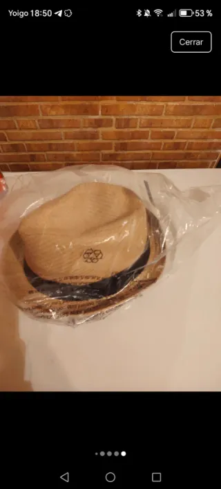 Sombrero Panama O'Neill Marrón y Negro