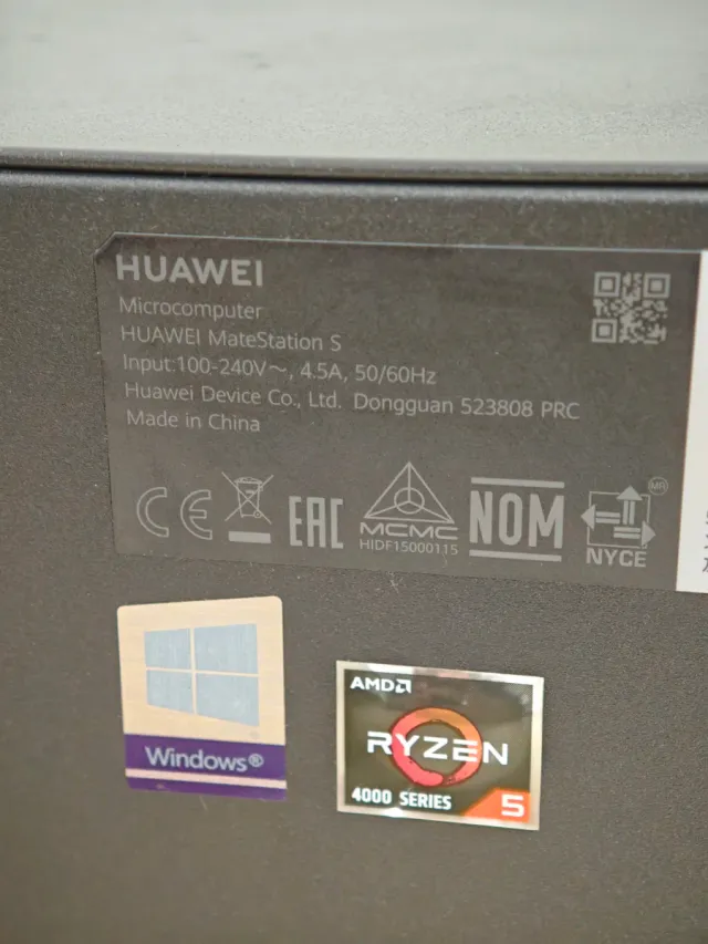 HUAWEI MateStation S - Ryzen 5 4600G 16GB RAM 256G