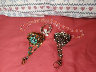 Pulseras con anillo incorporado....L4