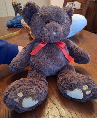 peluche orsetto marrone Lindt fiocco rosso