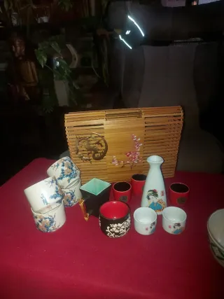 Tazón d té JAPONÉS CHAWAN Bolso banbu tazas orient
