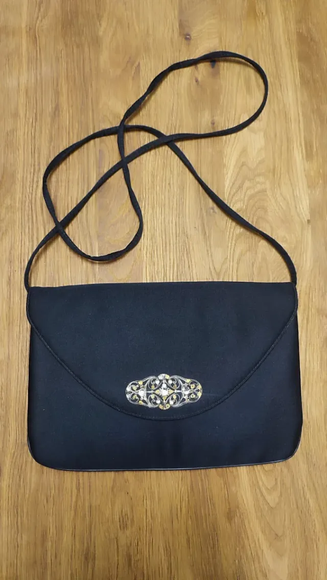 Bolso Vintage Givenchy Negro y Plateado