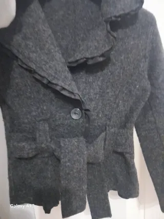 Giacca donna corta grigia