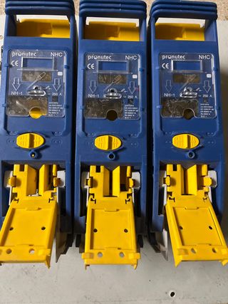 3 Bases Portafusibles Pronutec NHC