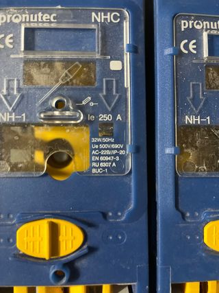 3 Bases Portafusibles Pronutec NHC