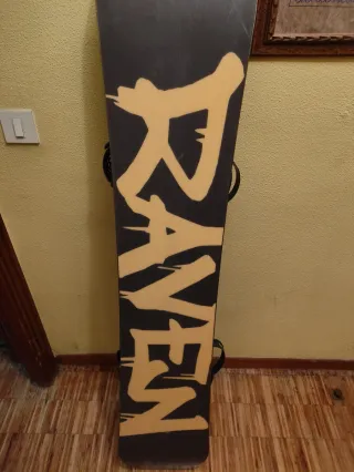 Tabla Snowboard con Fijaciones