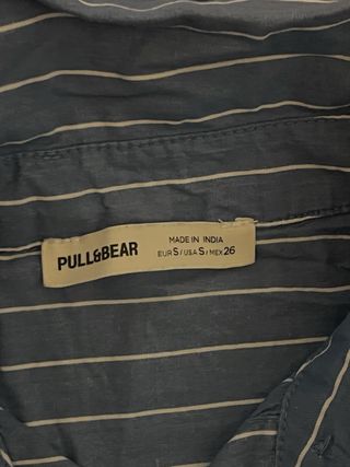 Camicia donna azzurra righe bianche