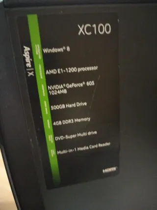 PC Acer Aspire X Windows 8