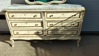 Mueble recibidor vintage consola espejo