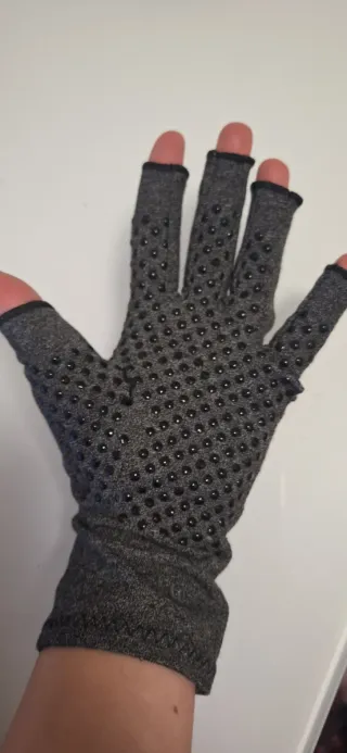 Guantes de compresión grises