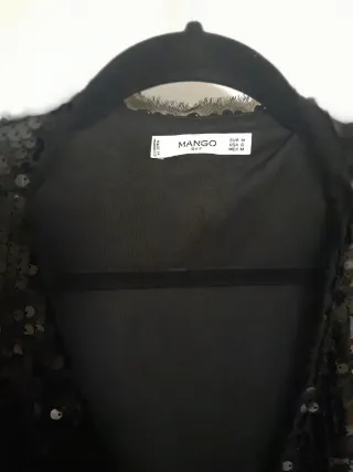 Vestido Mango lentejuelas midi