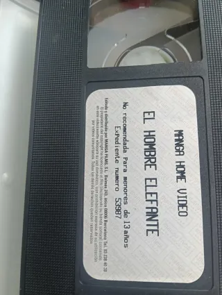 Pelicula El Hombre Elefante VHS - Basada en histor