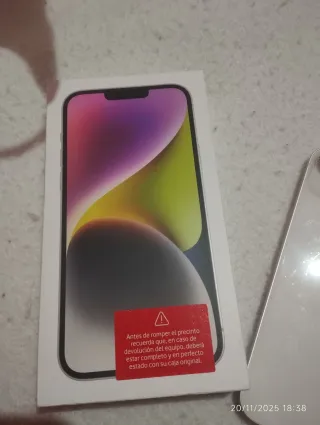 iPhone 14 Plus Plata 85% Batería Caja Original