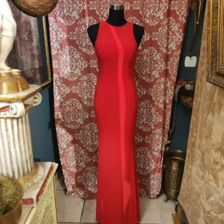 Vestido fiesta Xcite T40 rojo y dorado