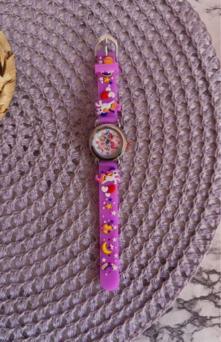 Reloj Unicornio Morado y Rosa