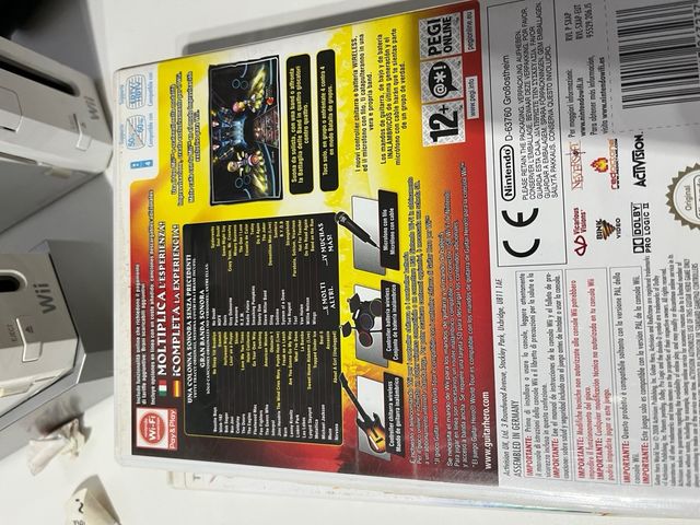 Pack guitarra wii, Guitar Hero y Rock band 2