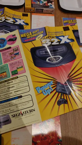 Lote 7 Cajas Sega 32X JAP Doom Golf 36  Metal Head