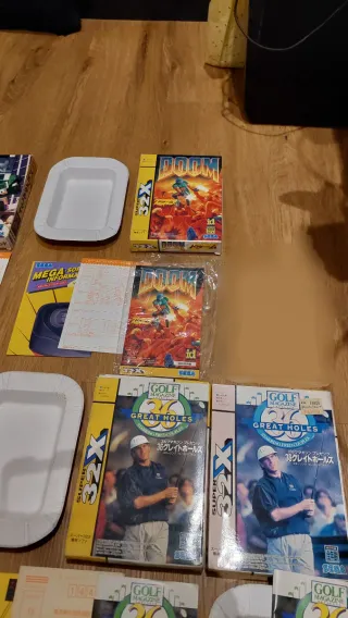 Lote 7 Cajas Sega 32X JAP Doom Golf 36  Metal Head