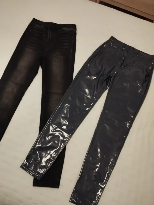 Lote 3 Pantalones Mujer Negro y azul