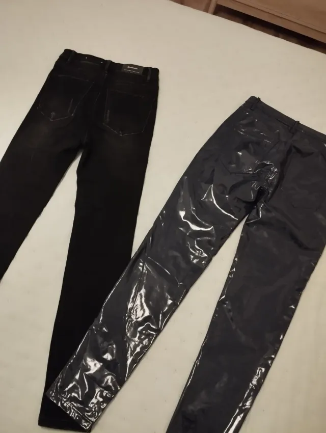 Lote 3 Pantalones Mujer Negro y azul