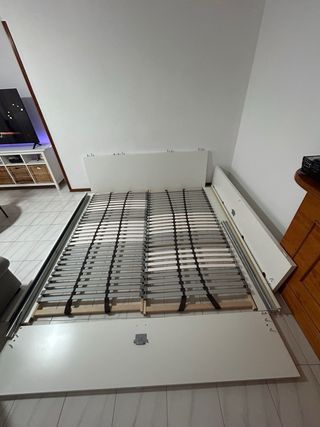 Base de cama + somier (madera)