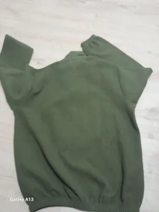 Maglione uomo pile zip militare