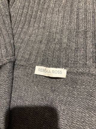 Cappotto donna grigio con frange