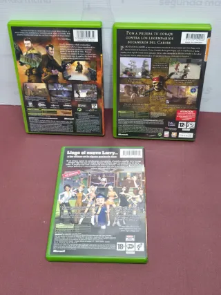 3 Juegos Xbox: Wolfenstein, Piratas, Leisure Larry