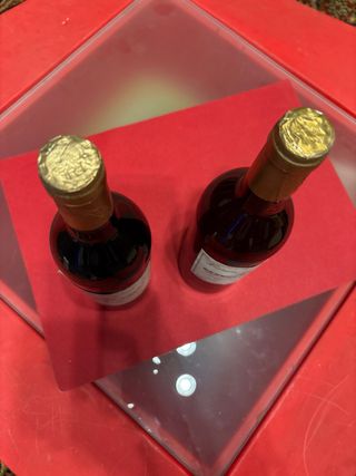 Lotto 2 bottiglie vino Barbera e Nebbiolo 1978/79