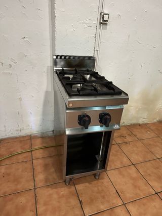 Cocina industrial Berto's 2 fogones