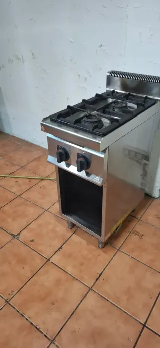 Cocina industrial 2 fuegos Bertos