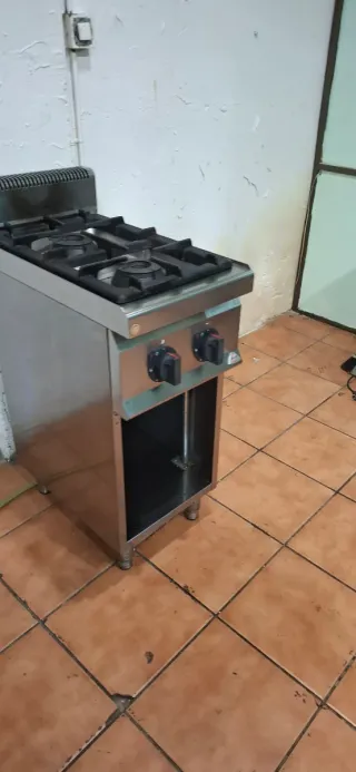 Cocina industrial 2 fuegos Bertos