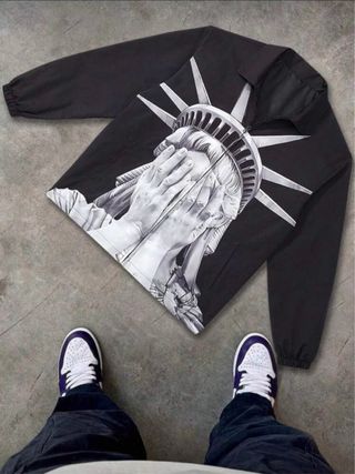 Giacca con stampa Statue de la Liberté