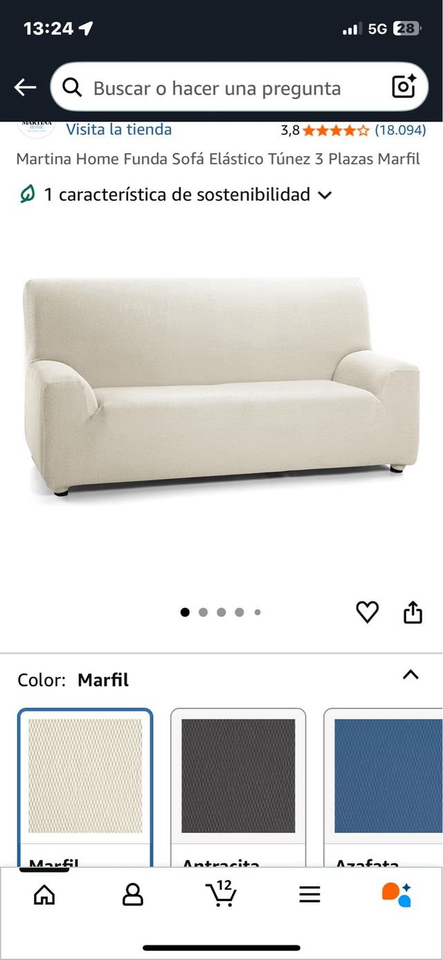 Fodera elastica per divano 3 posti. Rif. 135