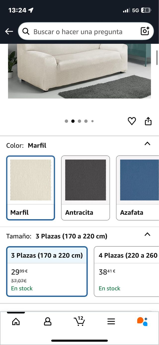 Fodera elastica per divano 3 posti. Rif. 135