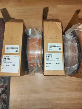 Filamento PETG Anycubic 1.75mm Marrones y beige