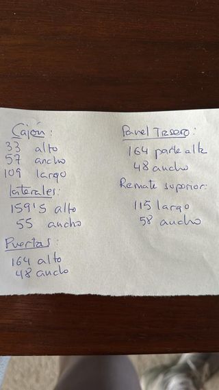 Set muebles dormitorio