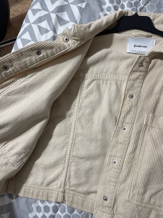 Chaqueta Stradivarius Beige Corduroy