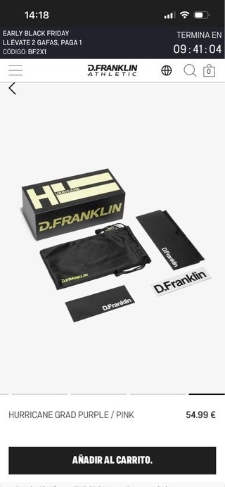 Gafas de Deporte D.Franklin sin abrir