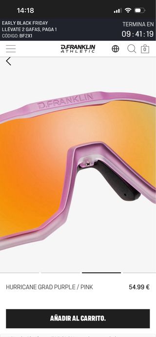 Gafas de Deporte D.Franklin sin abrir