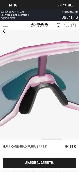 Gafas de Deporte D.Franklin sin abrir