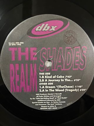 The Realm "Shades" vinile techno trance anni 90